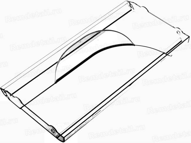 Панель ящика 185*385мм для холодильника Атлант Минск 774142100300